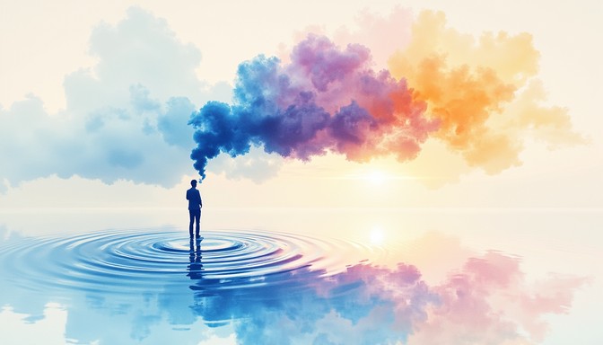 Free Ripples Of Thought Image - Watercolor, Contemplative, Ripples ...