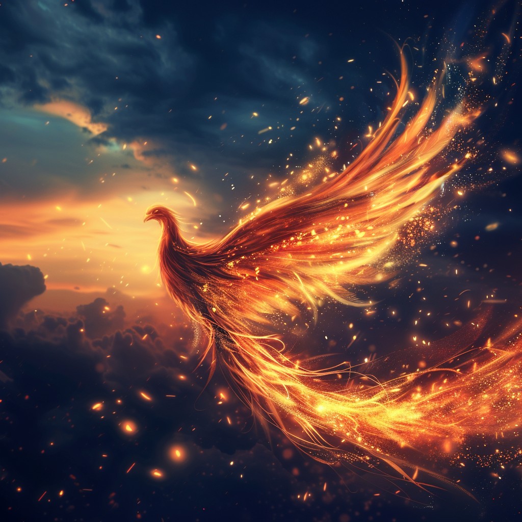 Free Fiery Phoenix Ascends Image - Phoenix, Fire, Mythical | Download ...