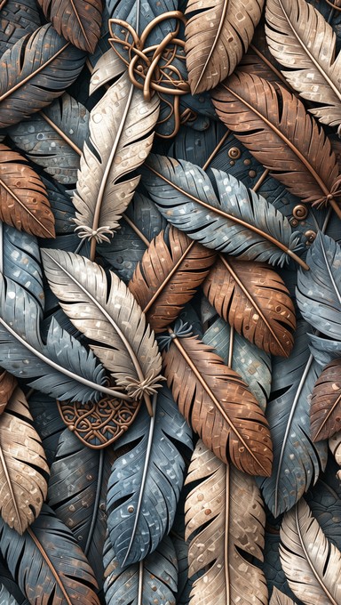 Free Mythical Feather Pattern Image - Griffin, Feathers, Pattern ...