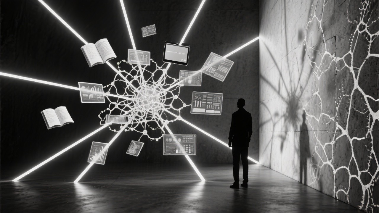 Free Knowledge Network Illuminated Image - Knowledge, Silhouette ...