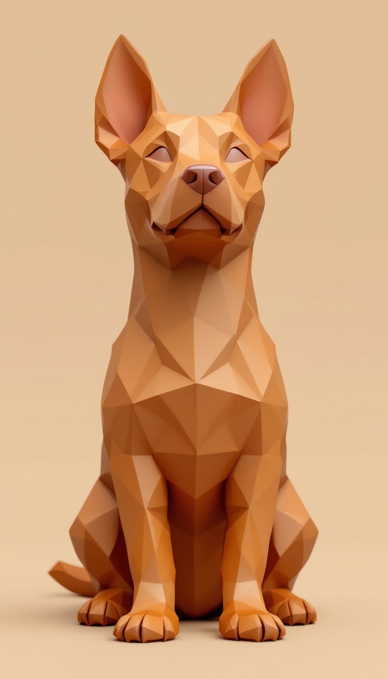 Free Geometric Brown Dog Image - Dog, Geometric, Low-poly | Download at ...