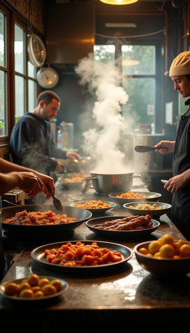 Free Steamy Kitchen Scene Image - Eatery, Kitchen, Cooking | Download ...