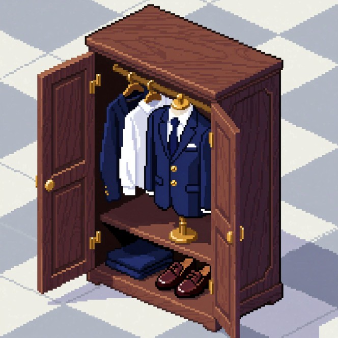 Free Elegant Pixel Wardrobe Image - Wardrobe, Navy, Pixel | Download at ...