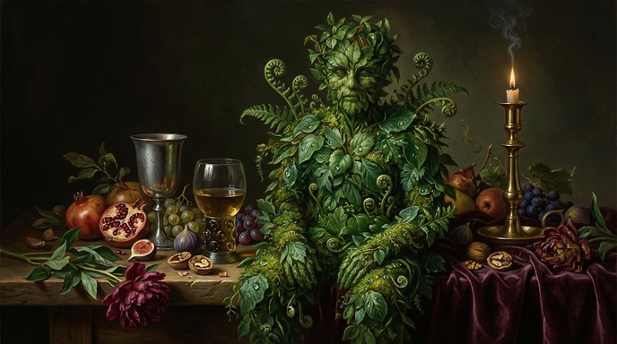 Free Nature Spirit Tableau Image - Botanical, Humanoid, Foliage ...