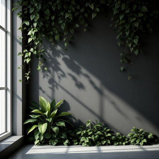 Subtle Greenery Rendering Free Dramatic Indoor Greenery Image - Botanical, Plants, Shadows ...