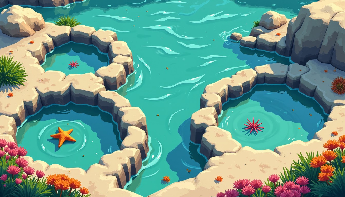 Free Pixelated Tide Pools Image - Pixel, Tidepool, Starfish | Download ...