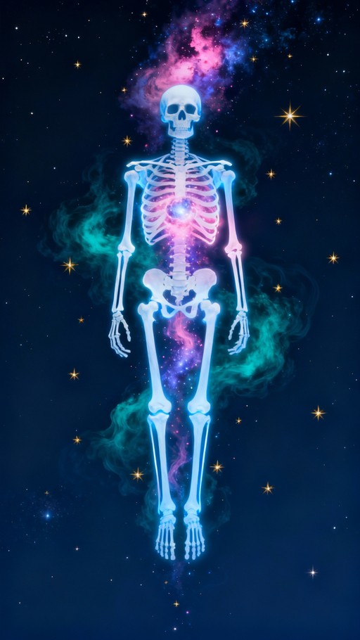 Skeleton Dusting Free Cosmic Skeleton Transcends Image - Skeleton, Cosmic, Galaxy ...