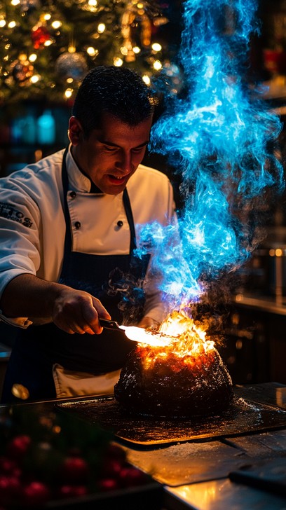 Free Chef Cooks Flamboyantly Image - Chef, Cooking, Flames | Download ...