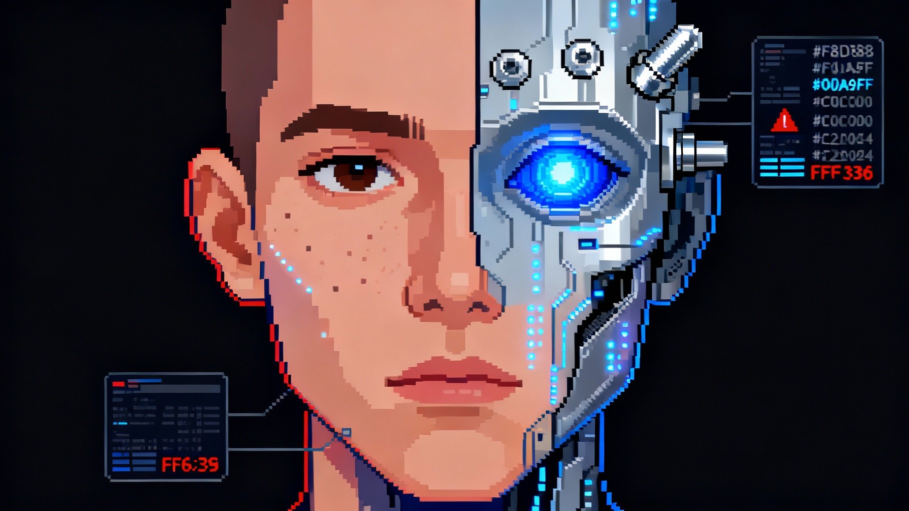 Free Cybernetic Human Fusion Image - Cyborg, Cyberpunk, Pixel ...