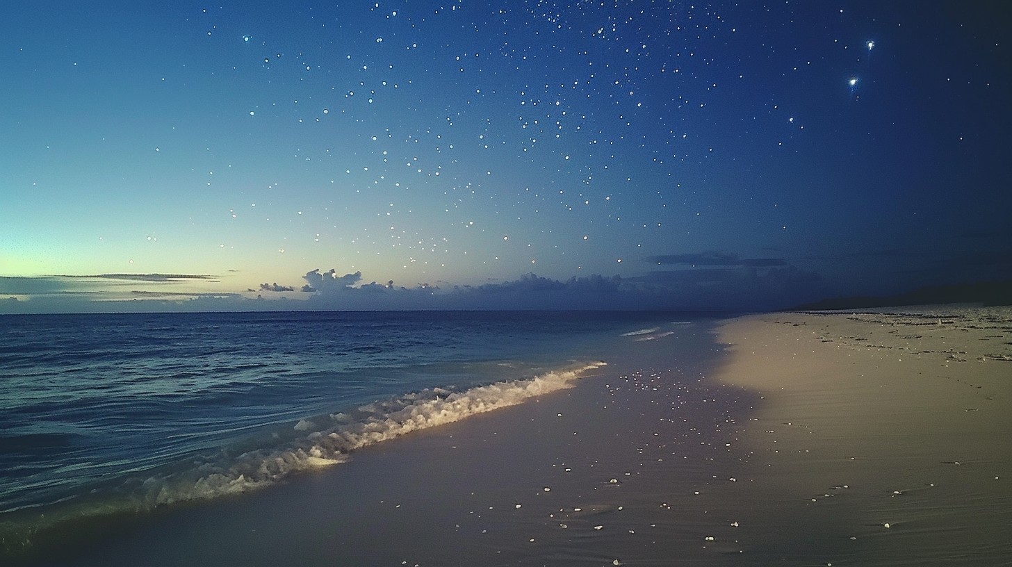Free Starry Night Beach Photo - Stars, Beach, Night | Download at StockCake