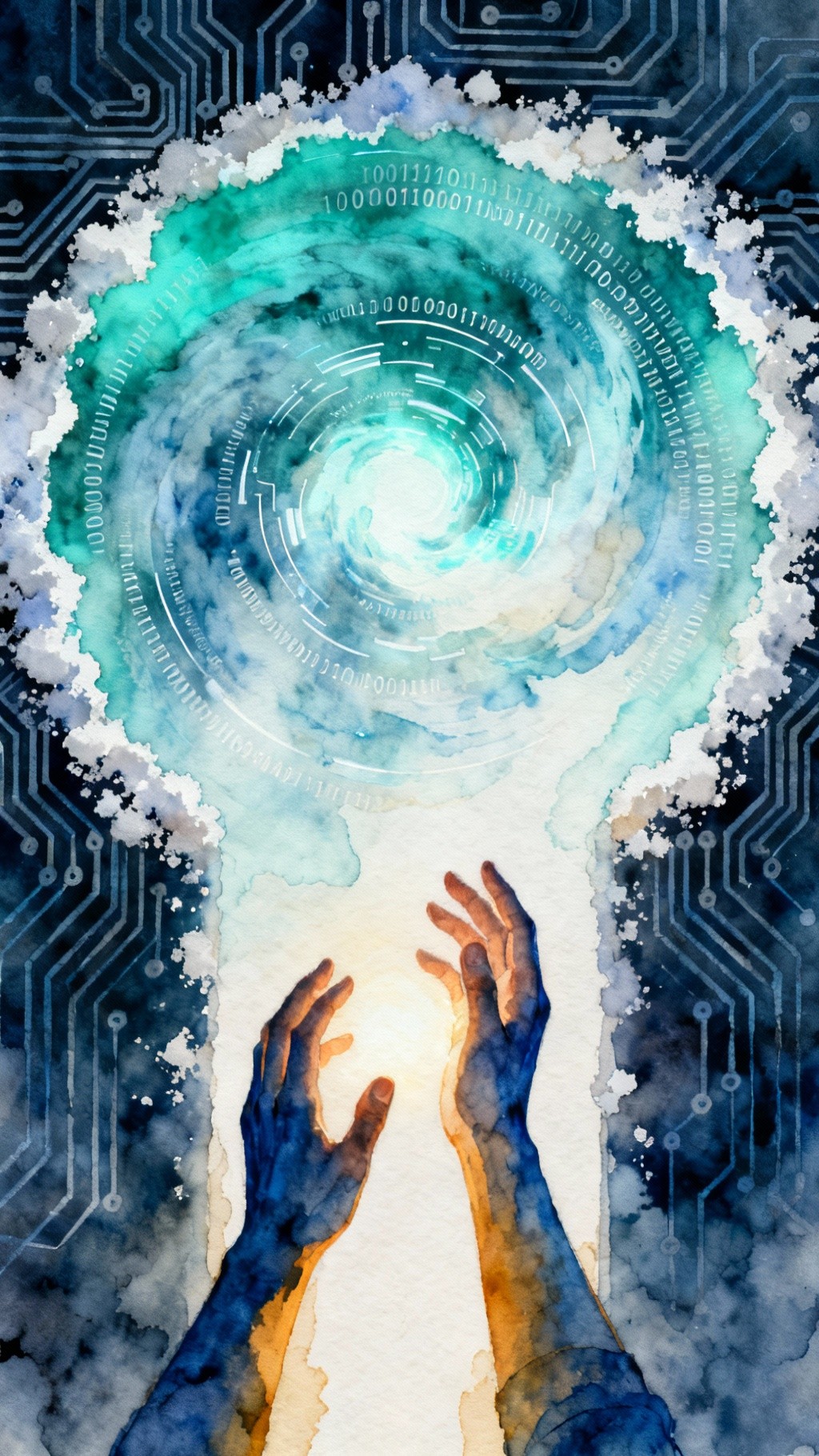 Free Reaching Beyond Reality Image - Watercolor, Portal, Technology ...