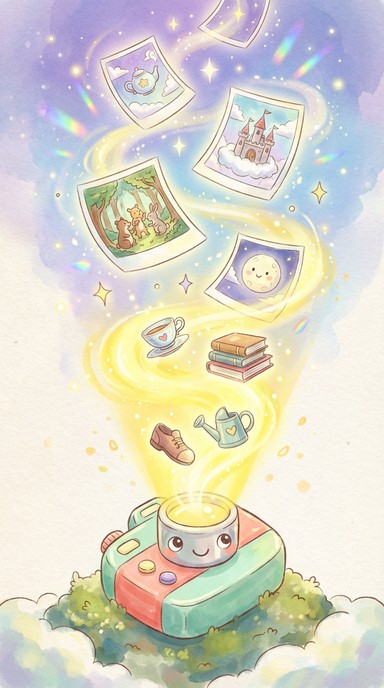 Free Magical Floating Cameras Image - Cameras, Rainbow, Sky | Download ...