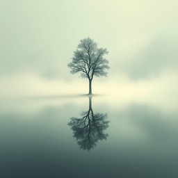 Tree Reflection Background Free Solitary Tree Reflects Image - Tree, Reflection, Mist | Download ...