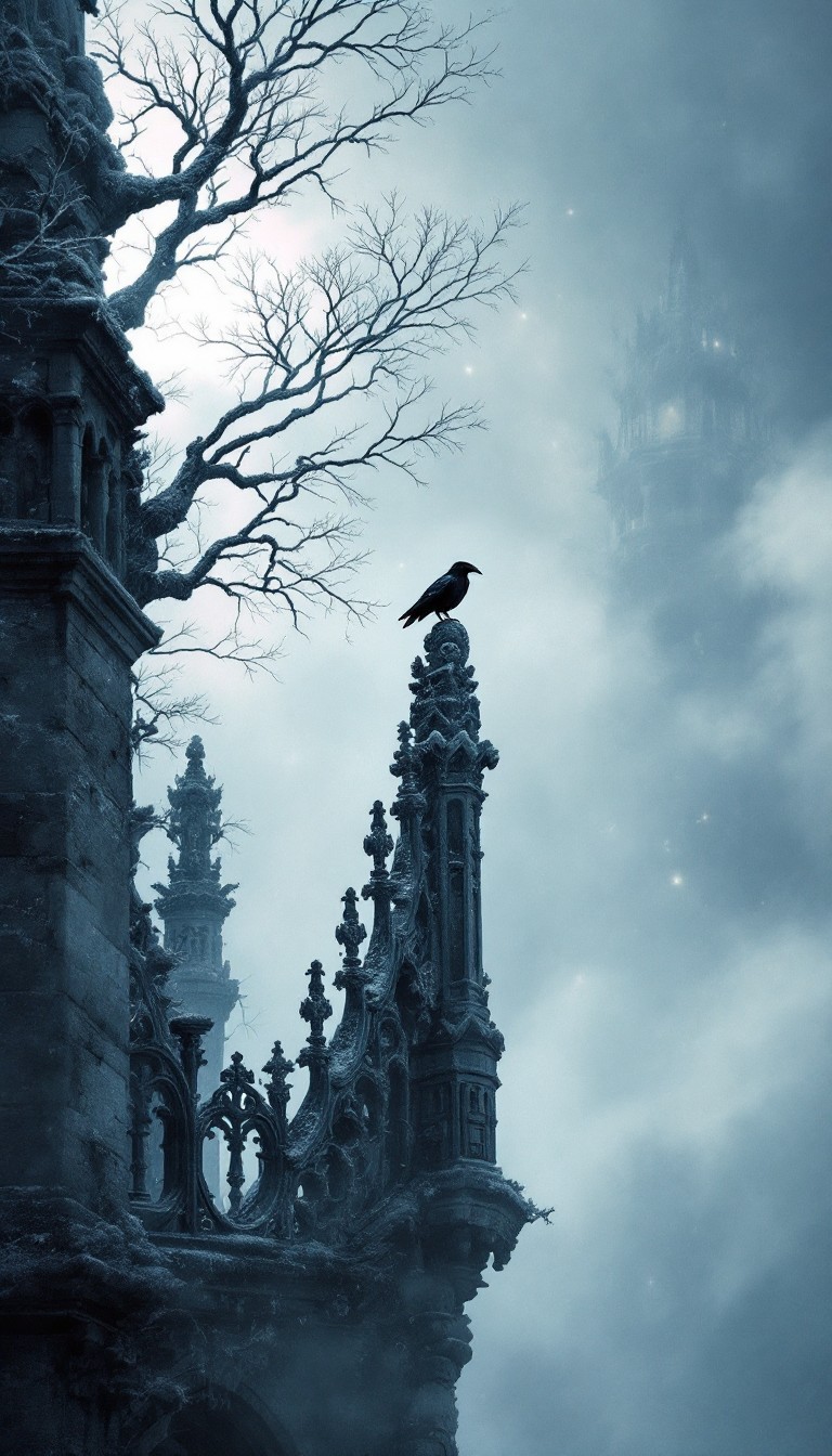 Free Frozen Gothic Solitude Photo - Gothic, Winter, Architecture ...