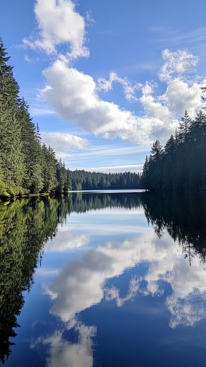 Free Serene Lake View Image - Lake, Reflection, Trees | Download at ...