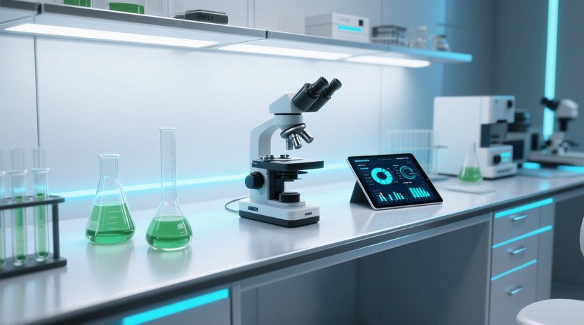 Science Setup Stock Free Modern Science Setup Image - Laboratory, Science, Microscope ...