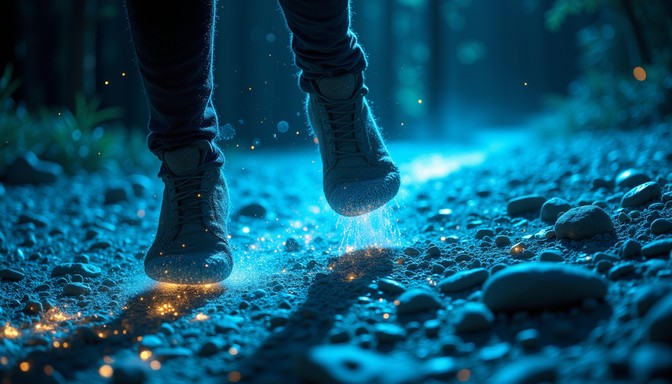 Free Luminous Mystical Footsteps Image - Footsteps, Mystical, Blue ...