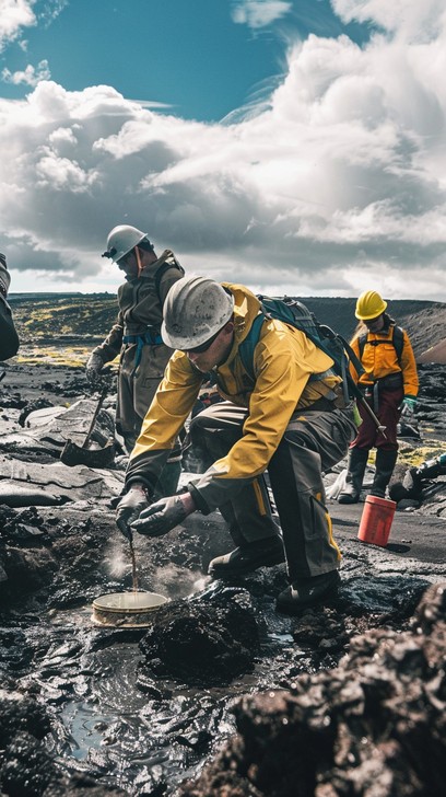 Volcanic Engineer Free Volcanic research session Image - Volcano, Eruption, Researcher ...