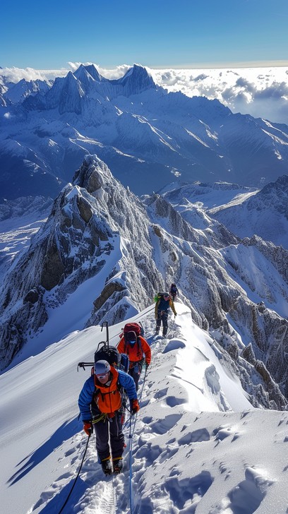 Free Mountain Climbing Expedition Image - Mountains, Expedition, Snow ...