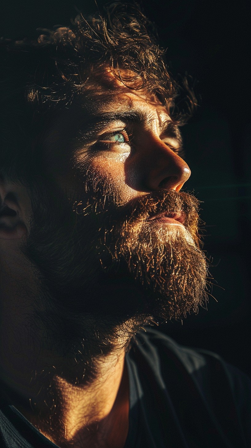 Free Intense Gaze Portrait Photo - Man, Beard, Gaze | Download at StockCake