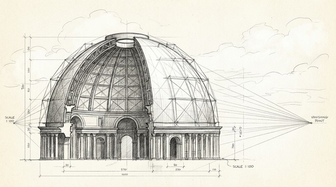 Free Dome Architecture Sketch Image - Architecture, Dome, Sketch ...