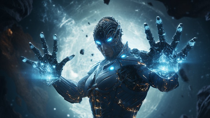Free Intergalactic Power Unleashed Image - Cybernetic, Energy, Cosmic ...