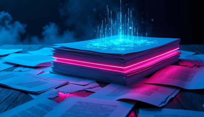 Free Neon Data Archive Image | Download at StockCake