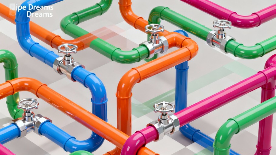 Free Colorful Pipe Dreams Image - Plumbing, Pipes, Isometric | Download ...