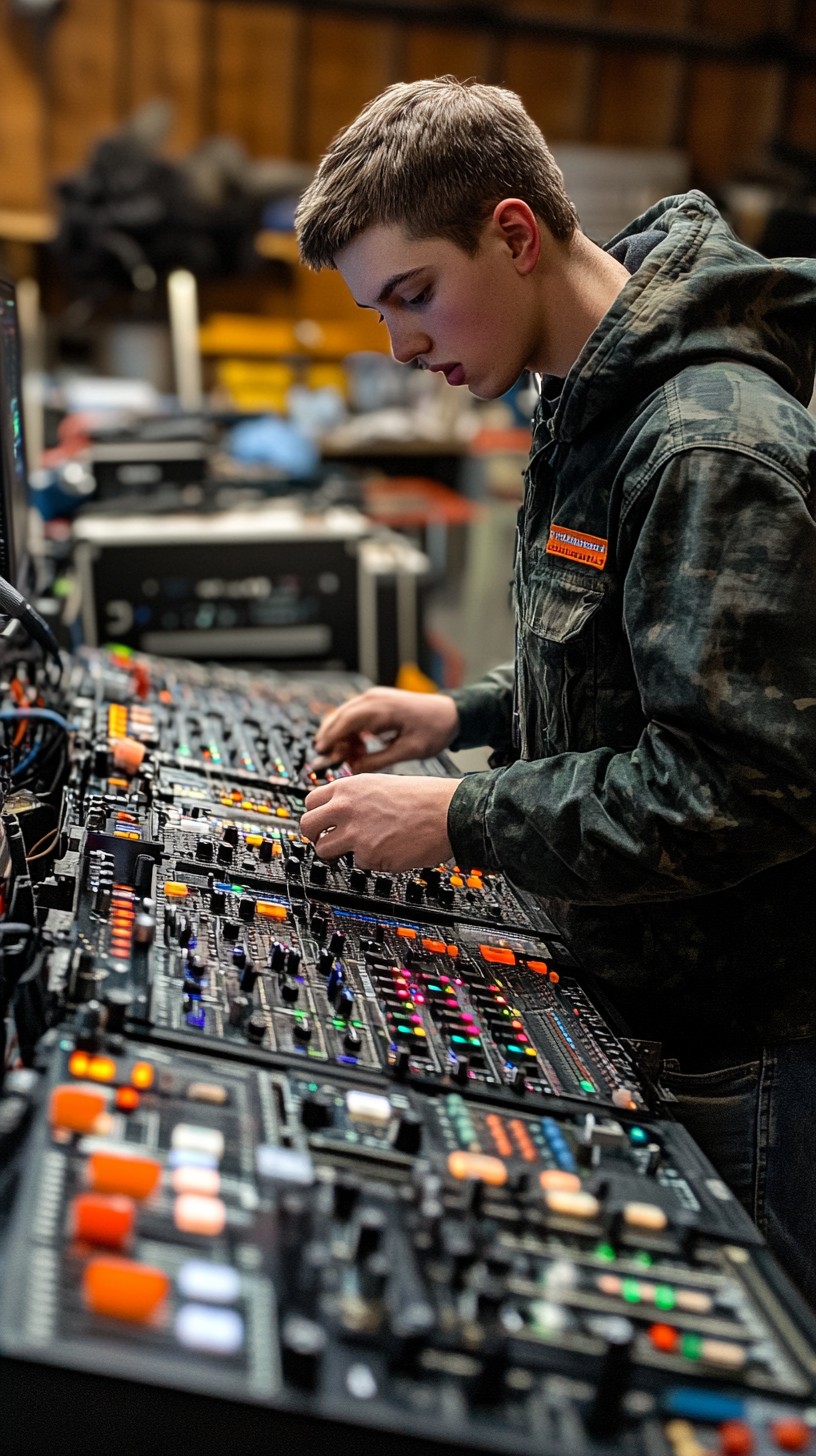 Free Technician Adjusting Console Image - Technician, Console ...