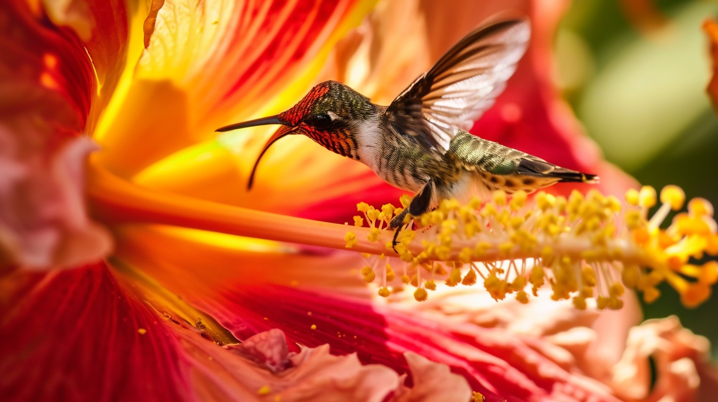 Free Hummingbird Mid-Flight Image - Hummingbird, Nature, Hibiscus ...