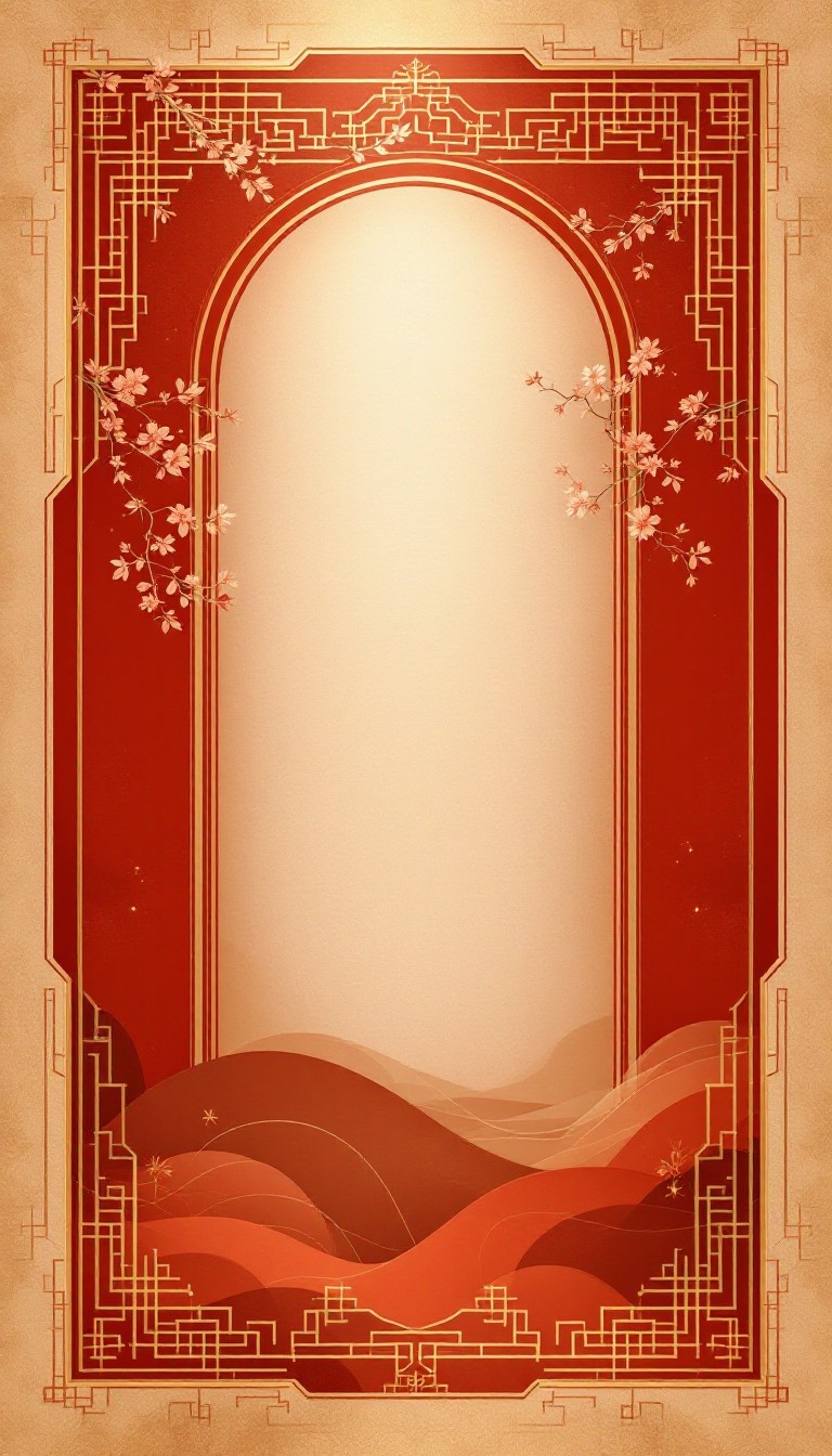 Free Imperial Asian Frame Image - Vermillion, Oriental, Traditional ...