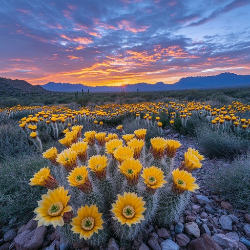 Free Sunset Over Cacti Image - Sunset, Cacti, Mountains | Download at ...