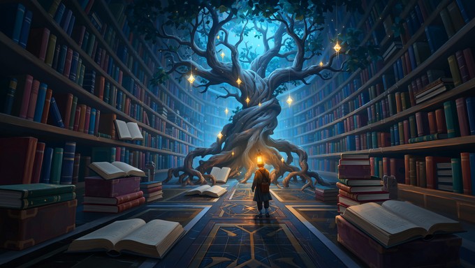 Free Wisdom Tree Awakening Image - Library, Magical, Tree | Download at ...