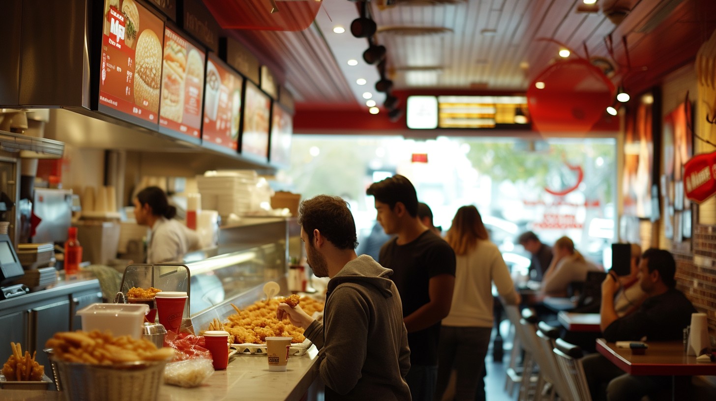 Fast Food User Free Bustling Fast Food Image - Restaurant, Fast Food, Customers ...