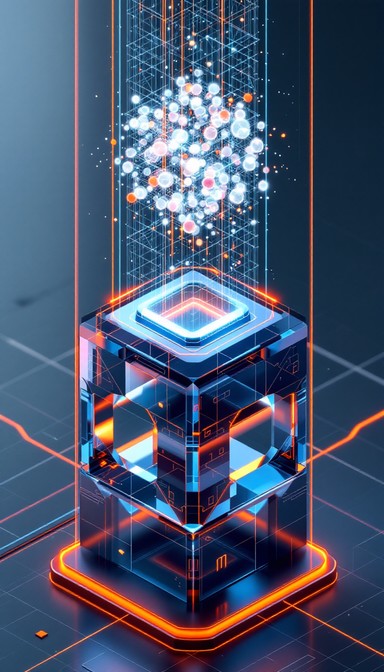 Geometric Capture Light Free Holographic Form Materializing Image - Holographic, Geometric ...