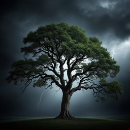 Free Majestic Storm Tree Image - Oak, Storm, Lightning | Download at ...