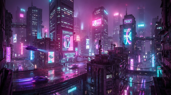Free Floating Cyberpunk Metropolis Image - Futuristic, Cyberpunk, Scifi ...