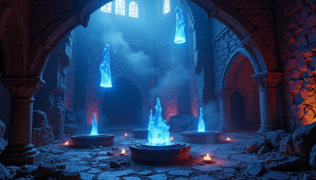 Free Ethereal Ritual Chamber Image - Gothic, Bioluminescent, Cyan ...
