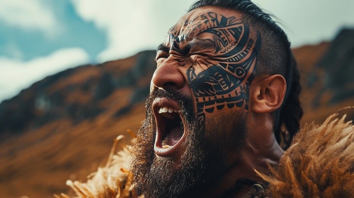 Free Fierce Maori Warrior Image | Download at StockCake