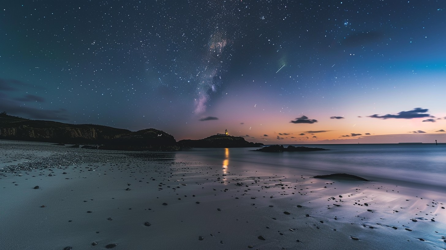 Free Starry Night Beach Image - Stars, Beach, Night | Download at StockCake