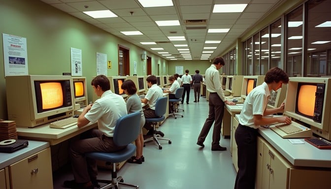 Free Vintage computing lab Image | Download at StockCake