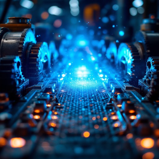 Free Blue Industrial Glow Image - Industrial, Machinery, Conveyor ...