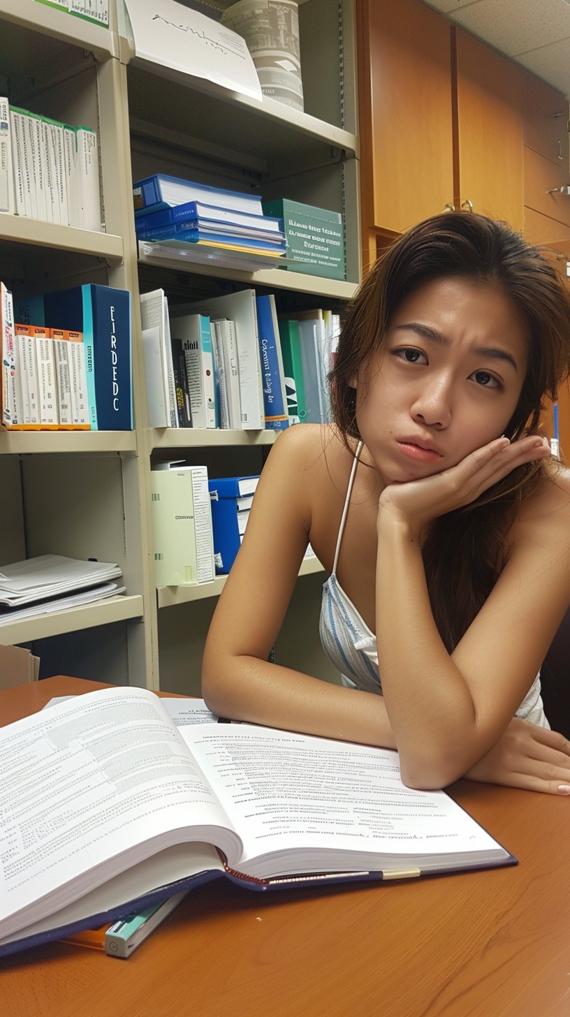 Free Studious Library Moment Image - Library, Student, Studying ...