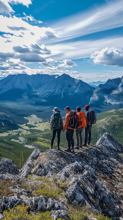 Free Celebrating mountain summit Image - Adventure, Summit, Friends ...