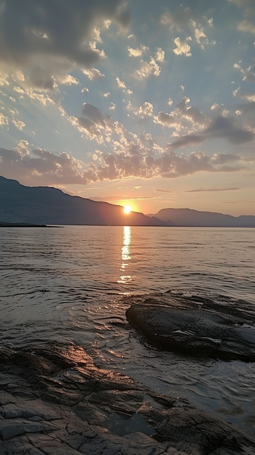 Free Sunset Lake View Image - Sunset, Lake, Sky | Download at StockCake