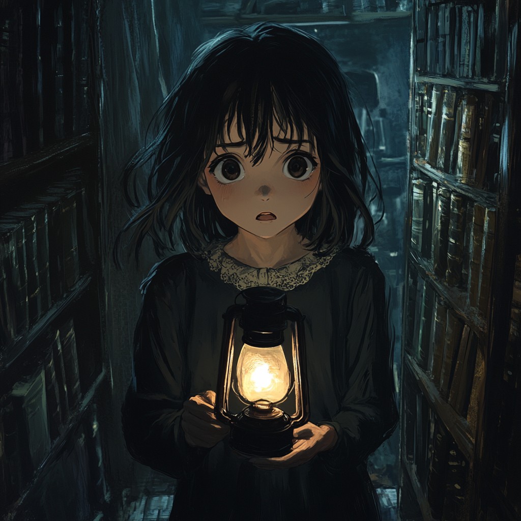 Free Girl holding lantern Image - Girl, Lantern, Library | Download at ...