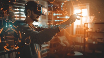 Free Virtual Reality Interaction Image - Technology, Virtual Reality ...