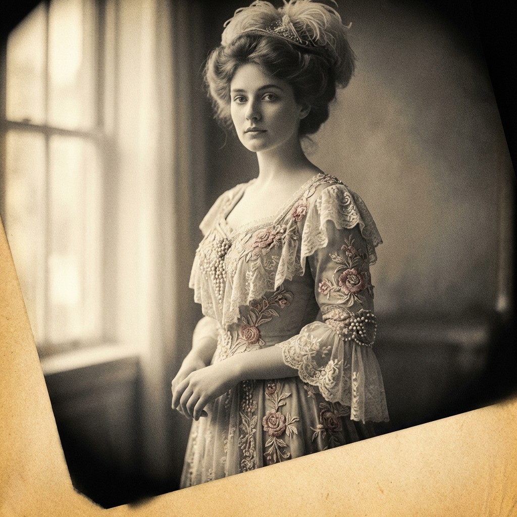Free Victorian Lace Portrait Image - Victorian, Portrait, Vintage ...