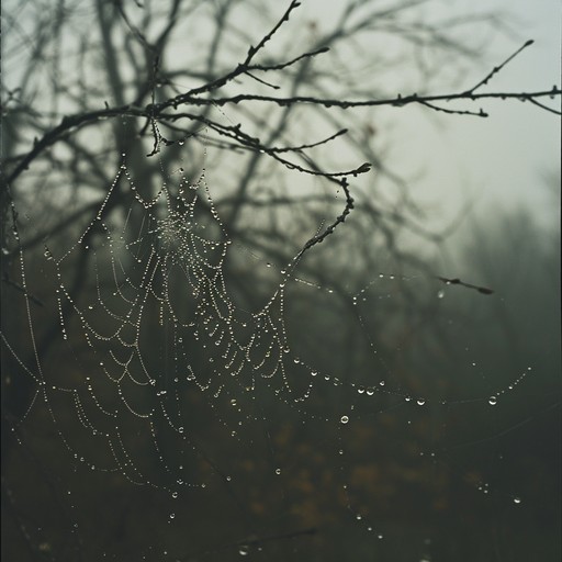 Large Spider Mist Free Misty Spider Web Image - Spiderweb, Dew, Mist | Download at StockCake
