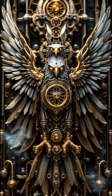 Free Steampunk Eagle Sculpture Image - Steampunk, Eagle, Mechanical ...